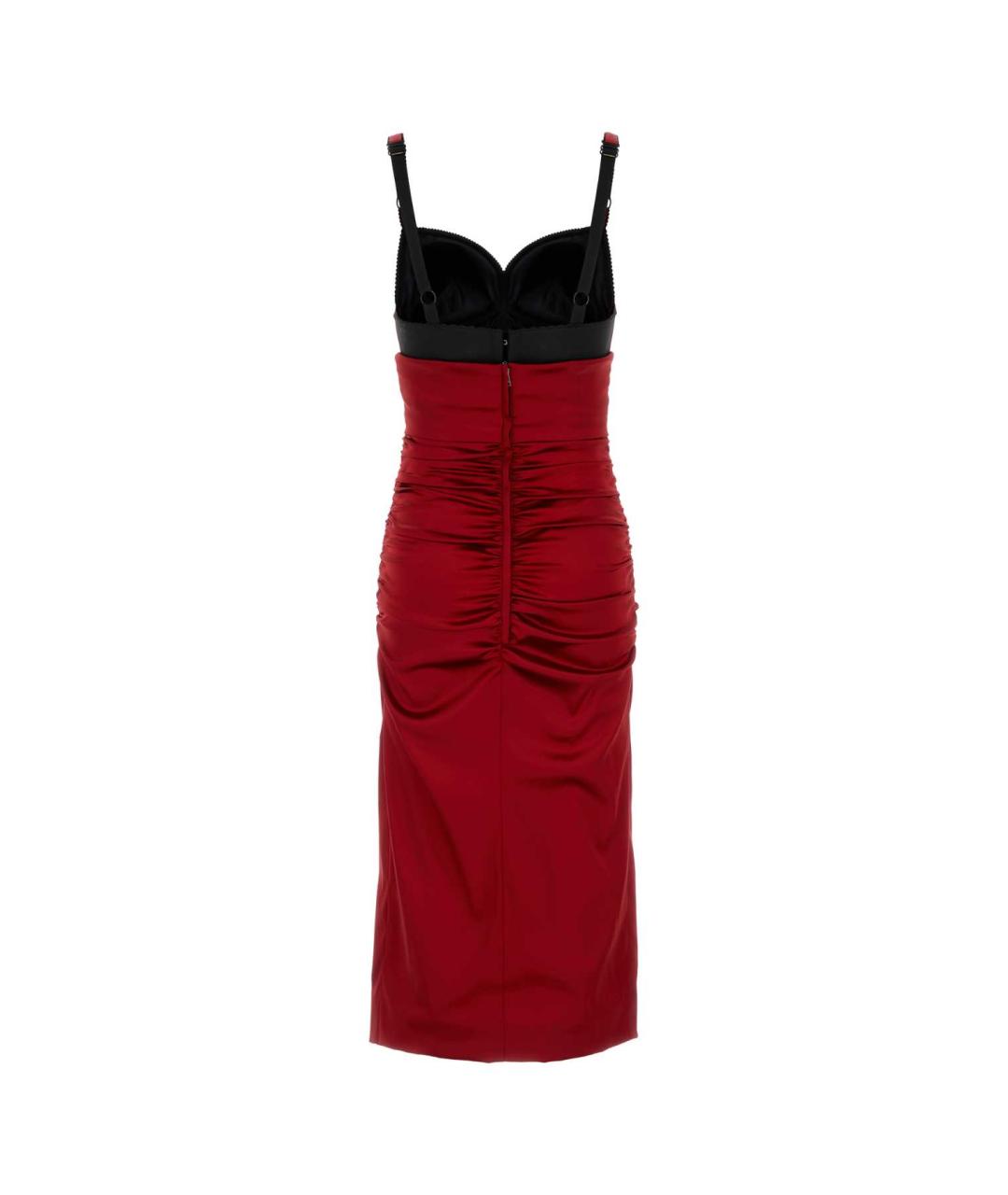 DOLCE&GABBANA Красное полиамидовое коктейльное платье, фото 2