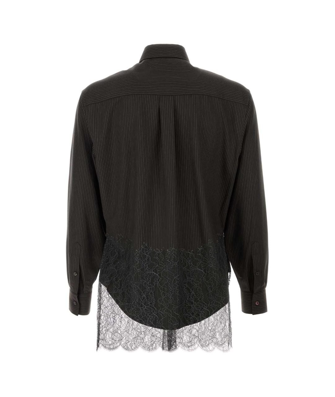 FENDI Черная шерстяная кэжуал рубашка, фото 2