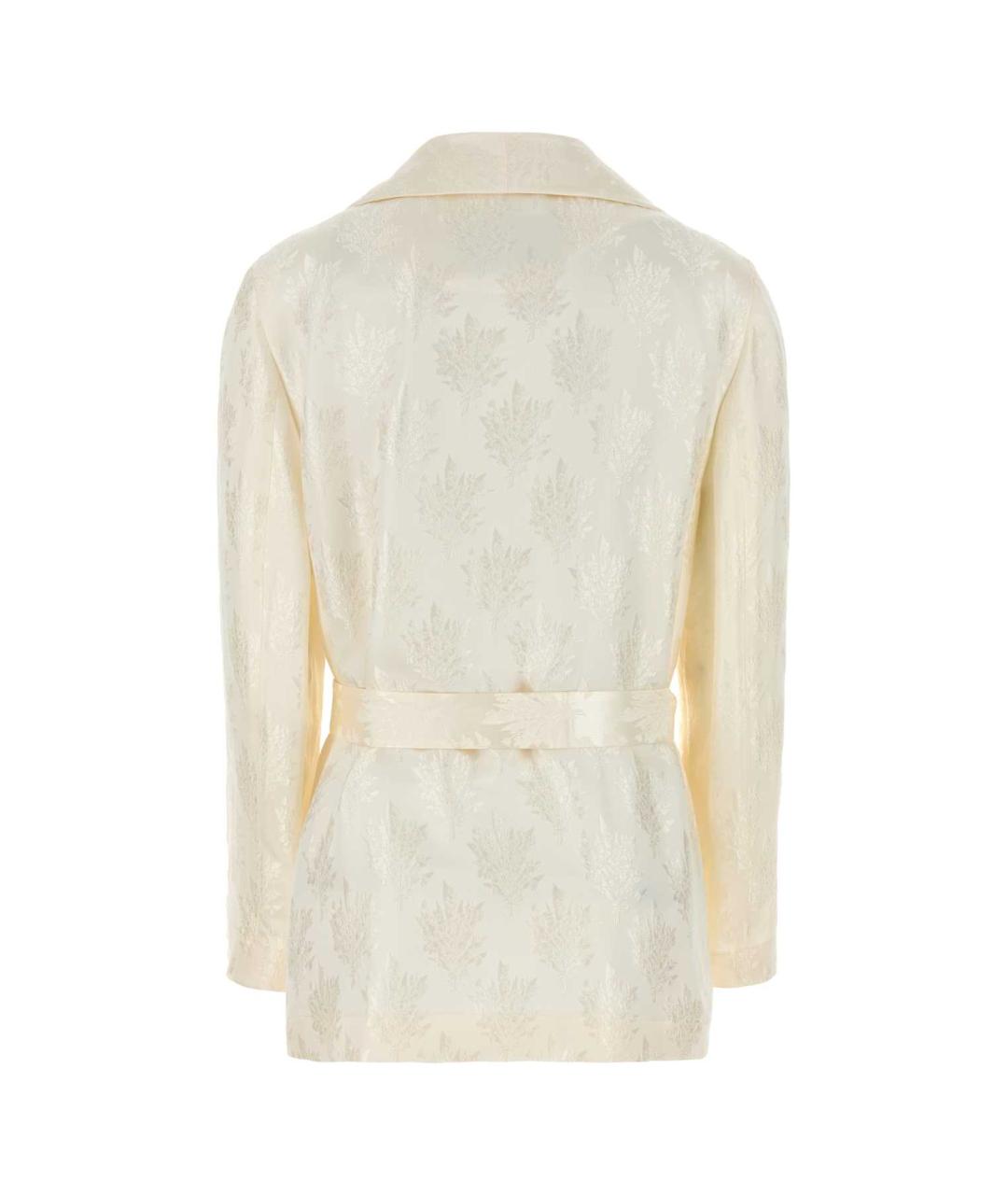 FENDI Белый шелковый жакет/пиджак, фото 2