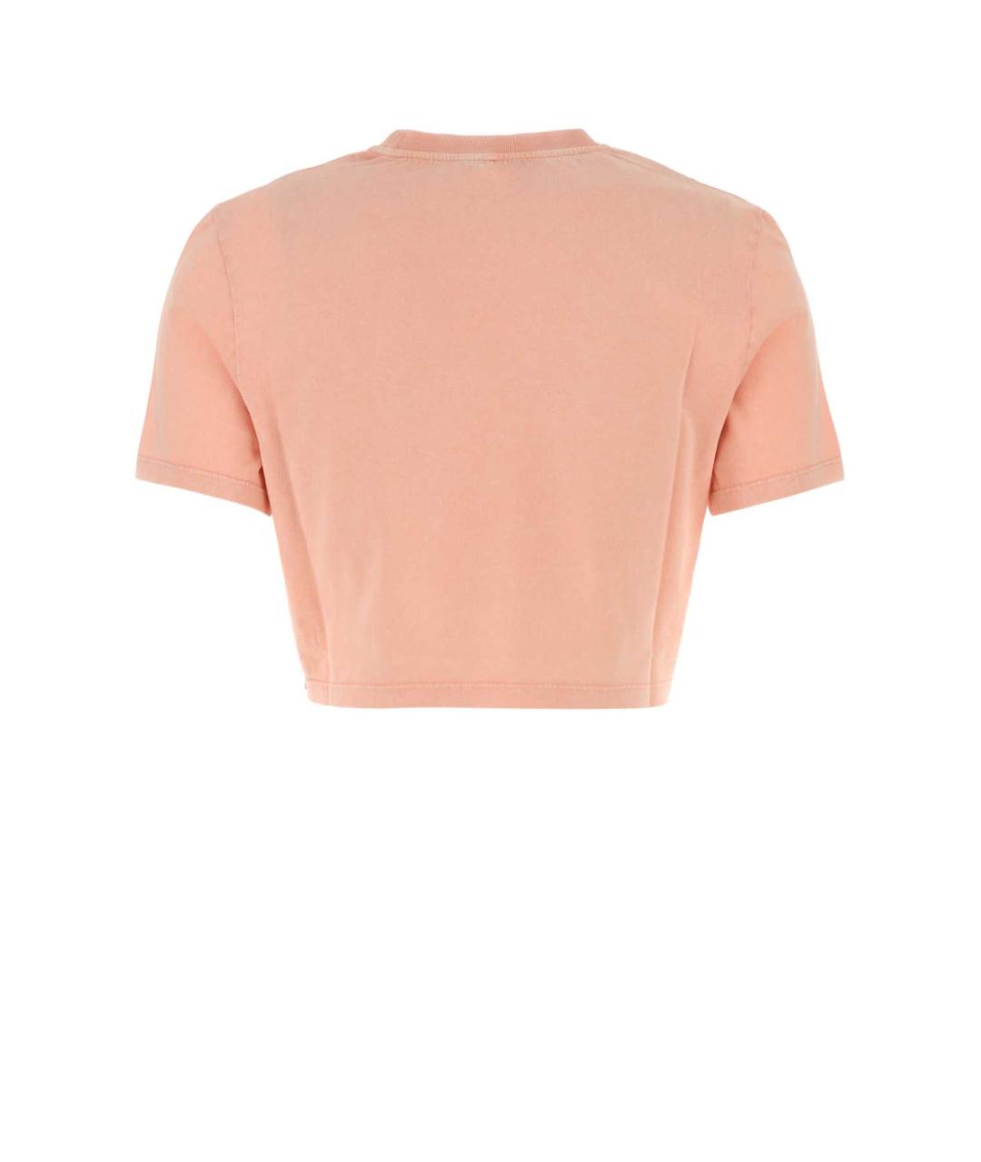 FENDI Розовая хлопковая футболка, фото 2