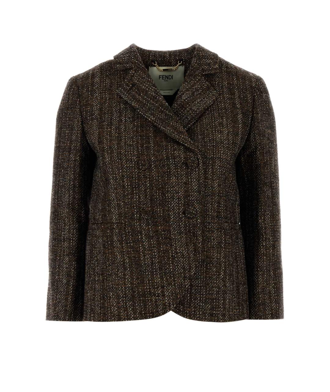 FENDI Мульти шерстяной жакет/пиджак, фото 1