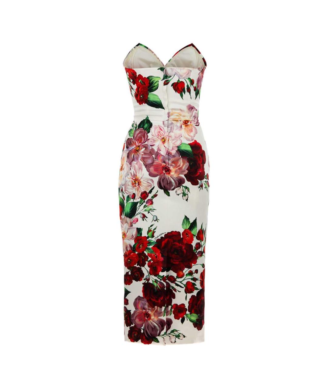 DOLCE&GABBANA Мульти шелковое коктейльное платье, фото 2