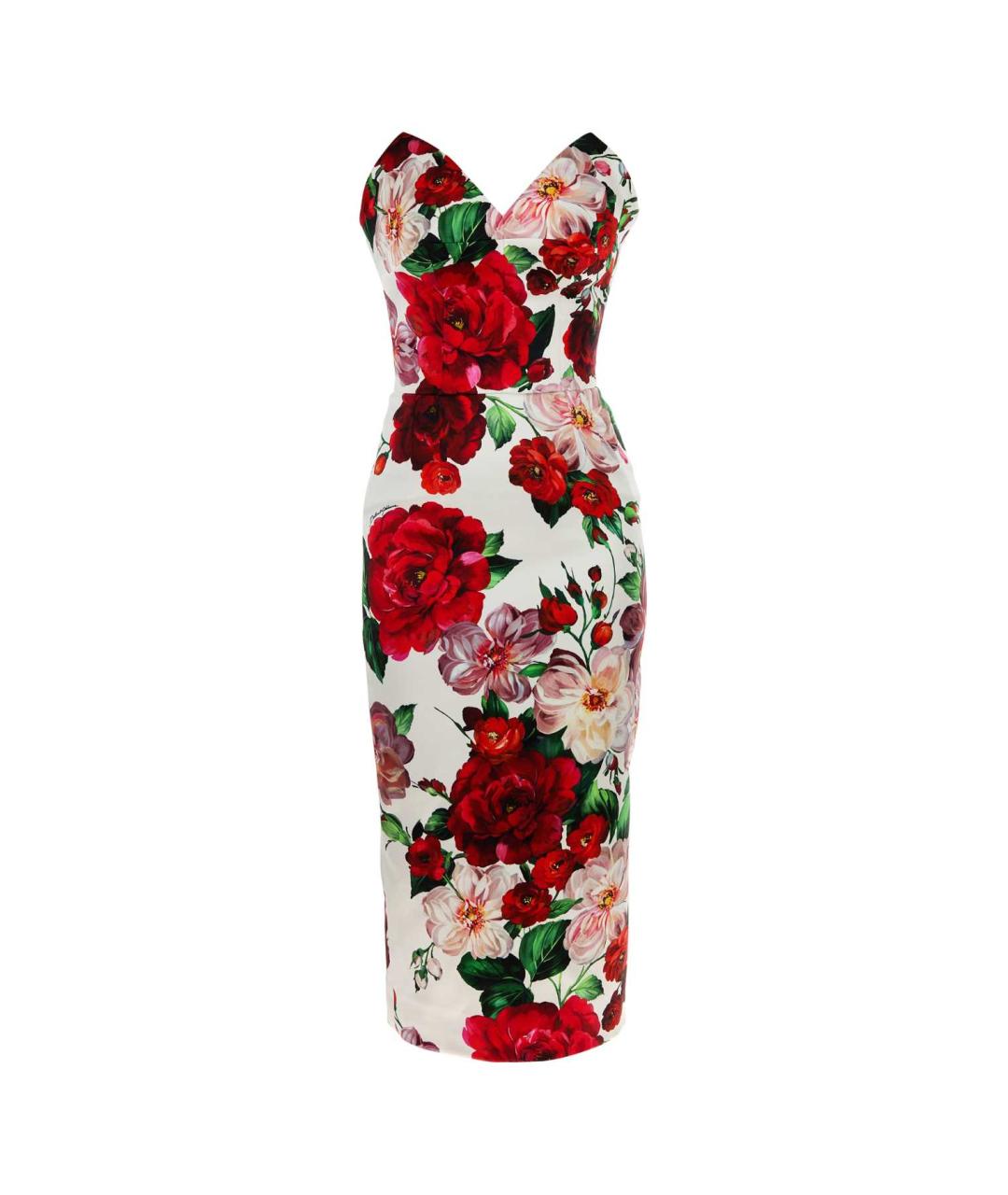 DOLCE&GABBANA Мульти шелковое коктейльное платье, фото 1