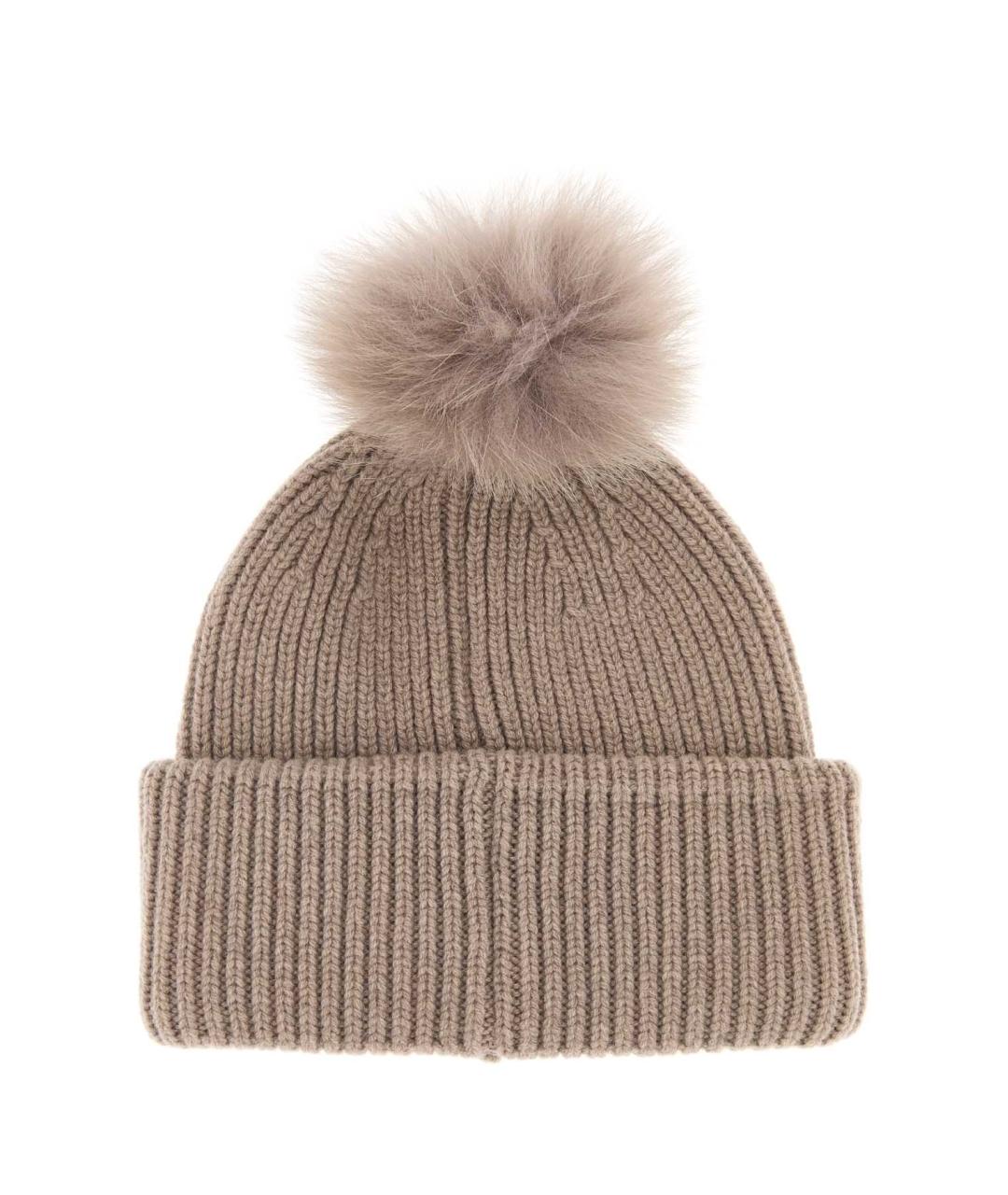 FENDI Серая шерстяная шапка, фото 2