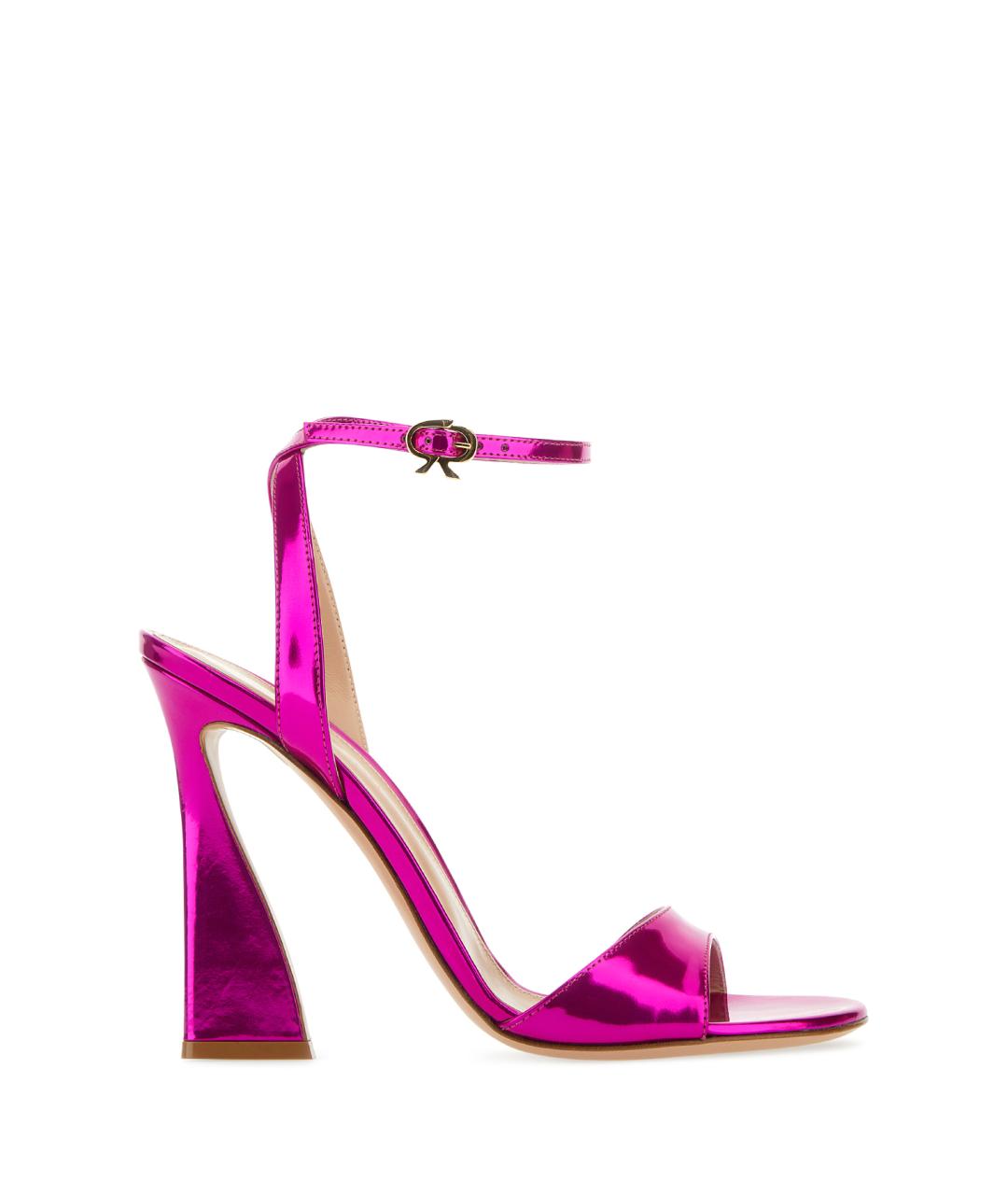 GIANVITO ROSSI Розовые кожаные босоножки, фото 1