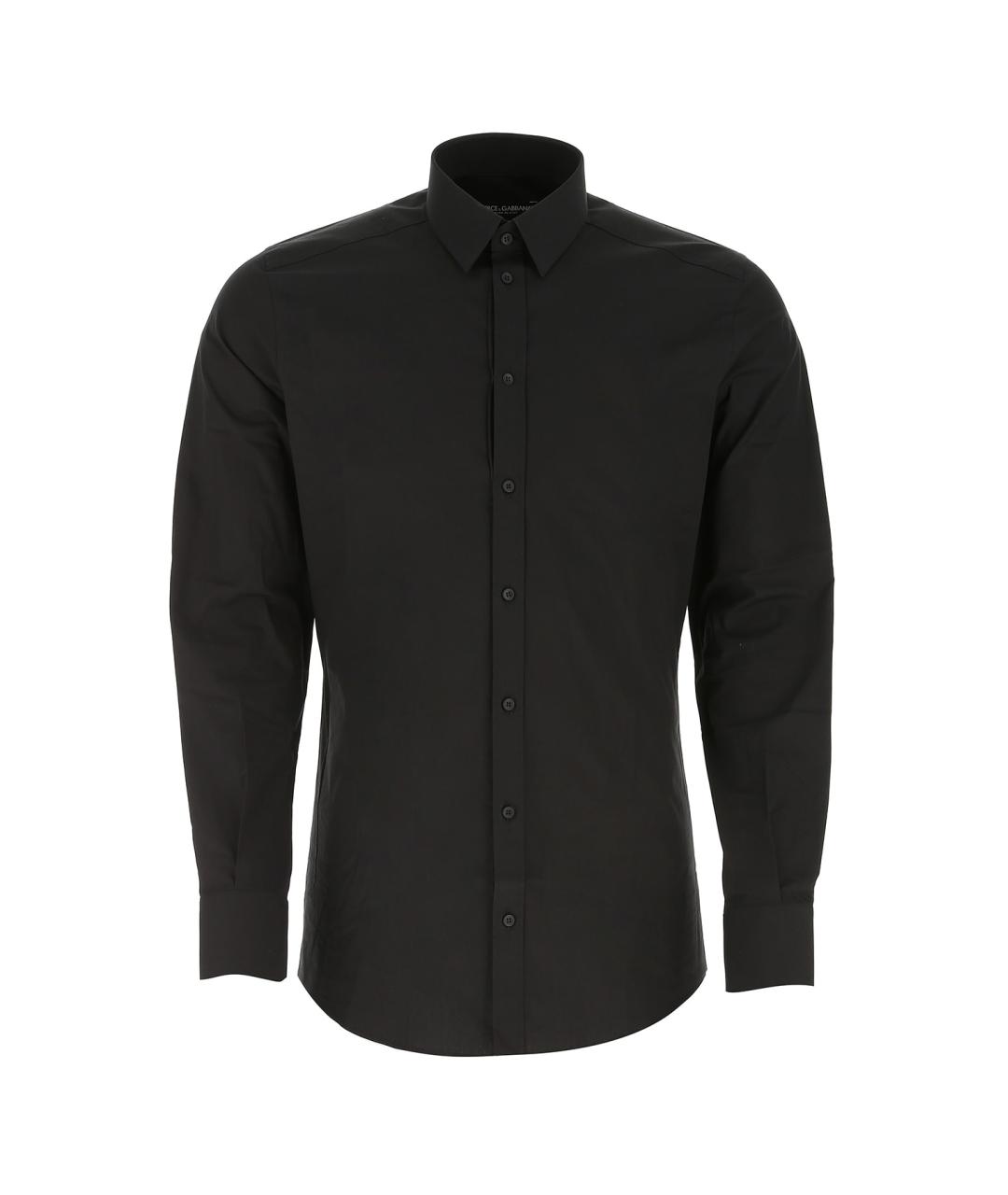 DOLCE&GABBANA Черная хлопковая кэжуал рубашка, фото 1