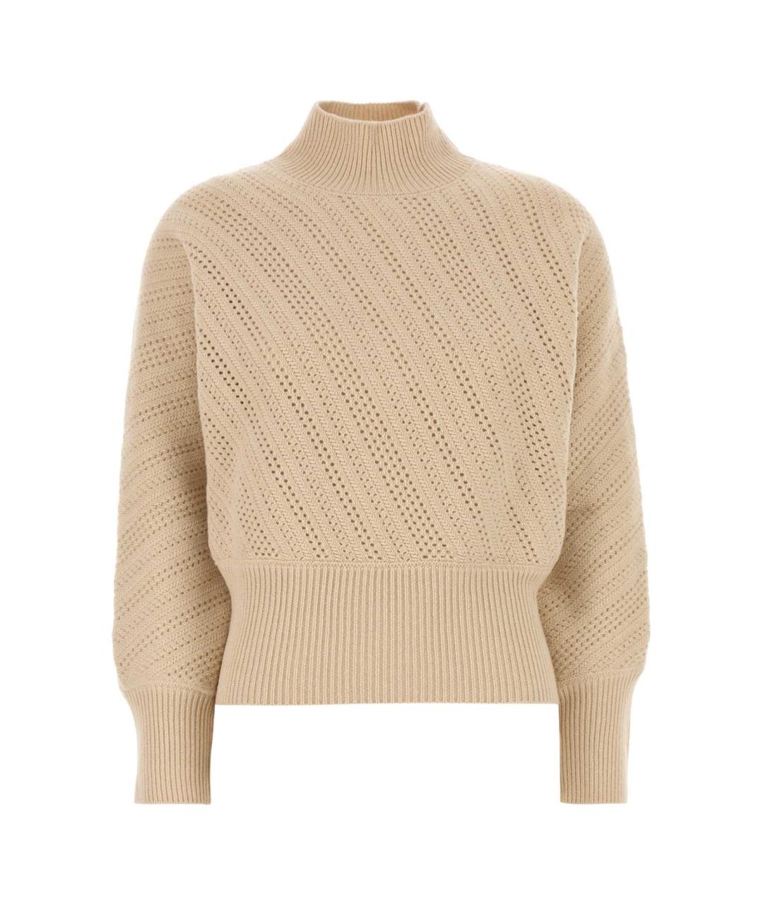 FENDI Бежевый шерстяной джемпер / свитер, фото 1