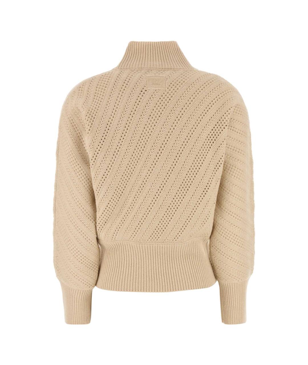 FENDI Бежевый шерстяной джемпер / свитер, фото 2