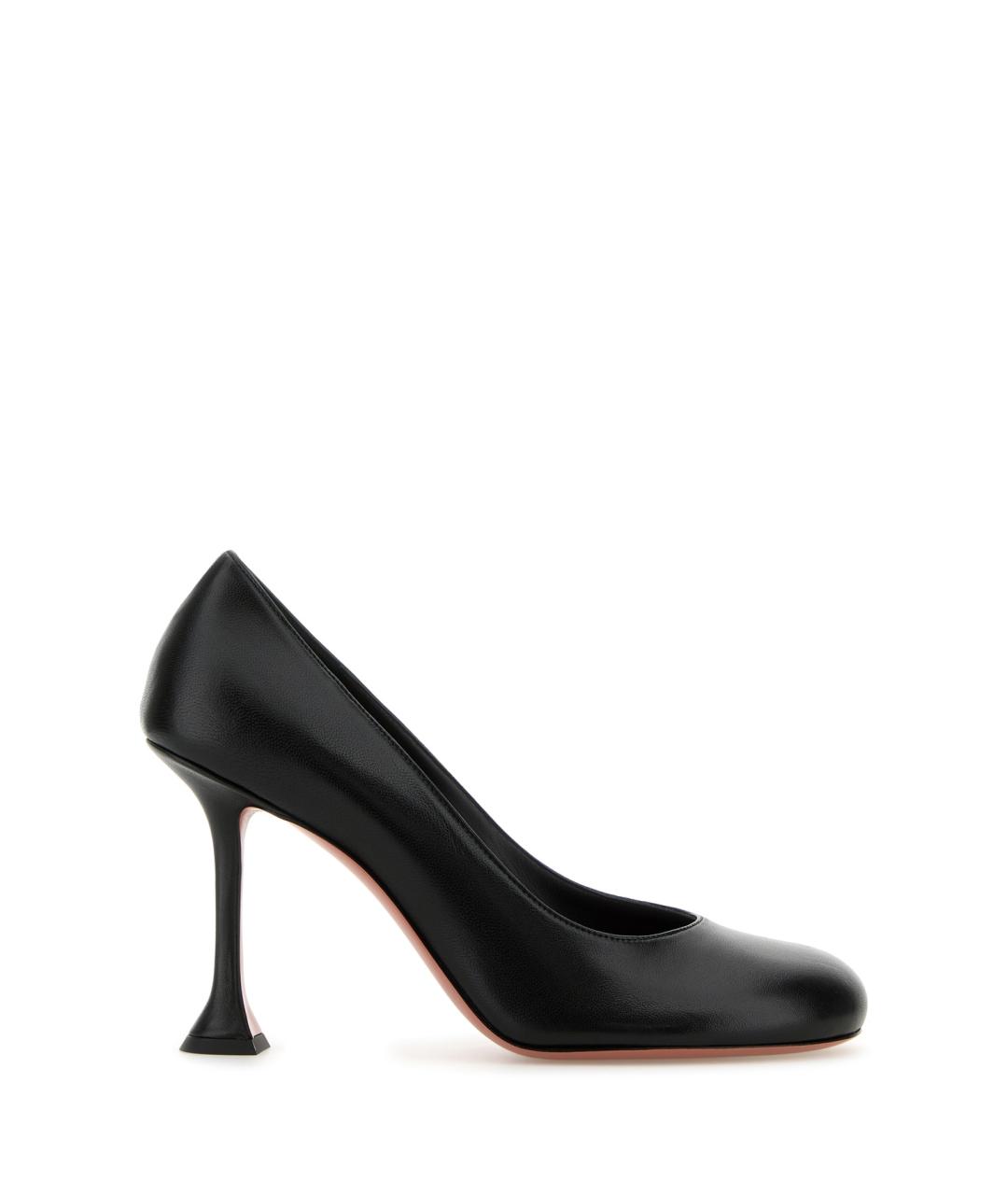 Amina Muaddi Черные кожаные туфли, фото 1