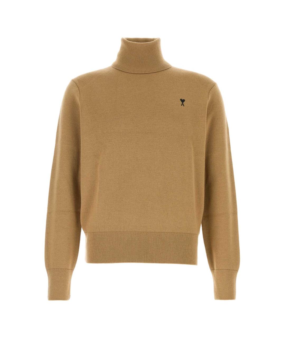 Ami Paris Бежевый шерстяной джемпер / свитер, фото 1