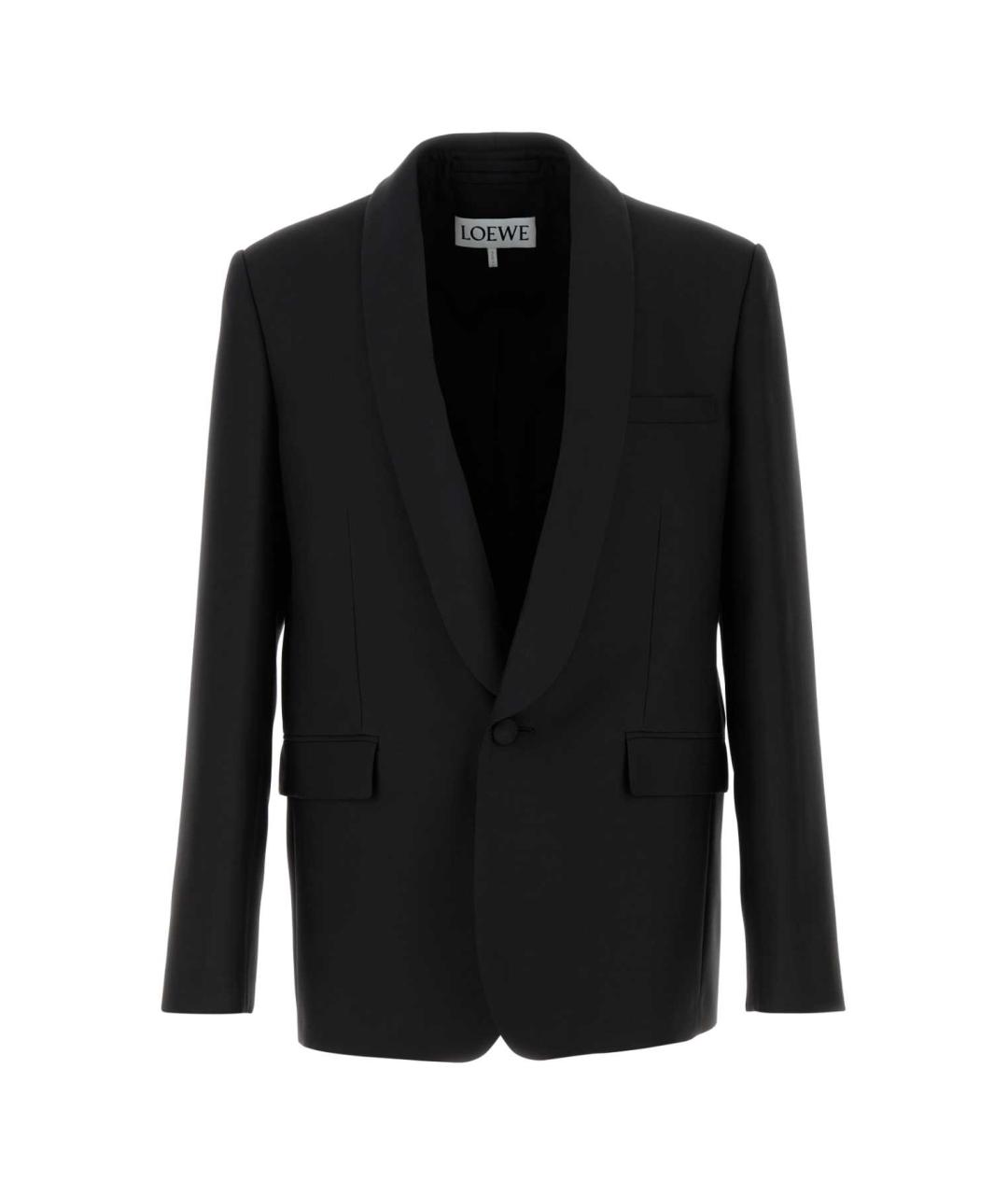 LOEWE Черный шерстяной пиджак, фото 1