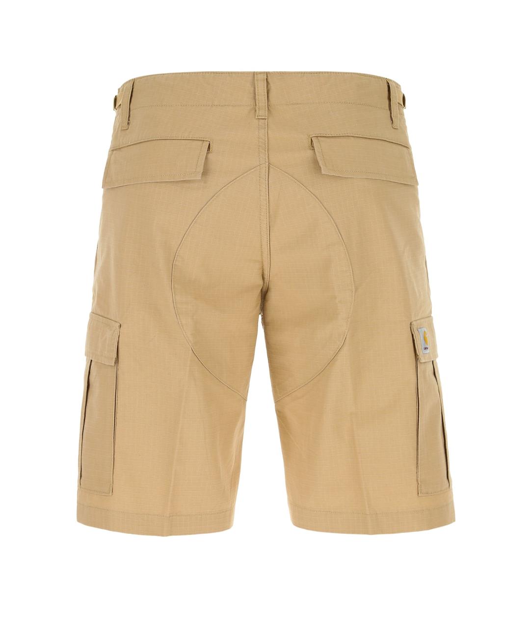 CARHARTT WIP Бежевые хлопковые шорты, фото 2