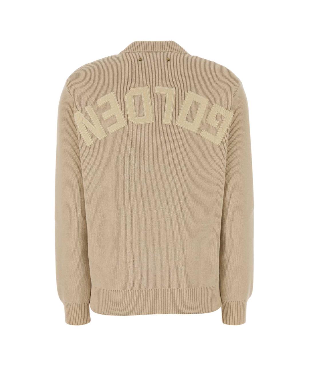 GOLDEN GOOSE DELUXE BRAND Бежевый хлопковый джемпер / свитер, фото 2