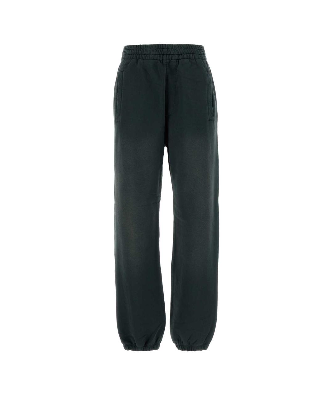 GOLDEN GOOSE DELUXE BRAND Черные хлопковые прямые брюки, фото 1