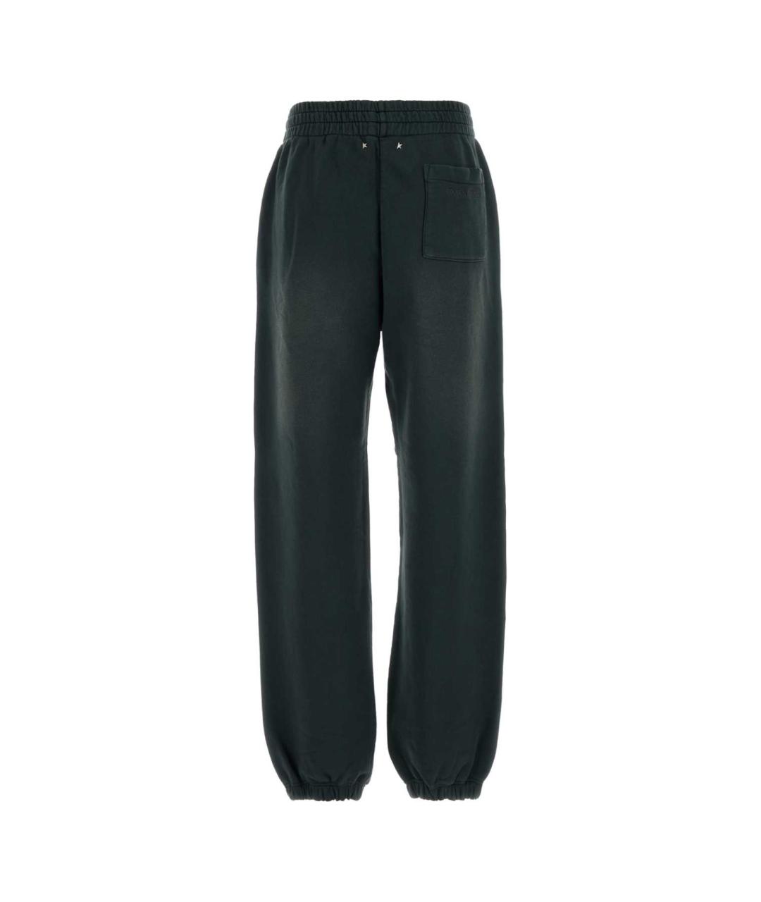 GOLDEN GOOSE DELUXE BRAND Черные хлопковые прямые брюки, фото 2