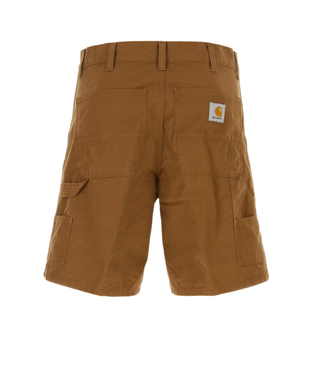 CARHARTT WIP Коричневые хлопковые шорты, фото 2