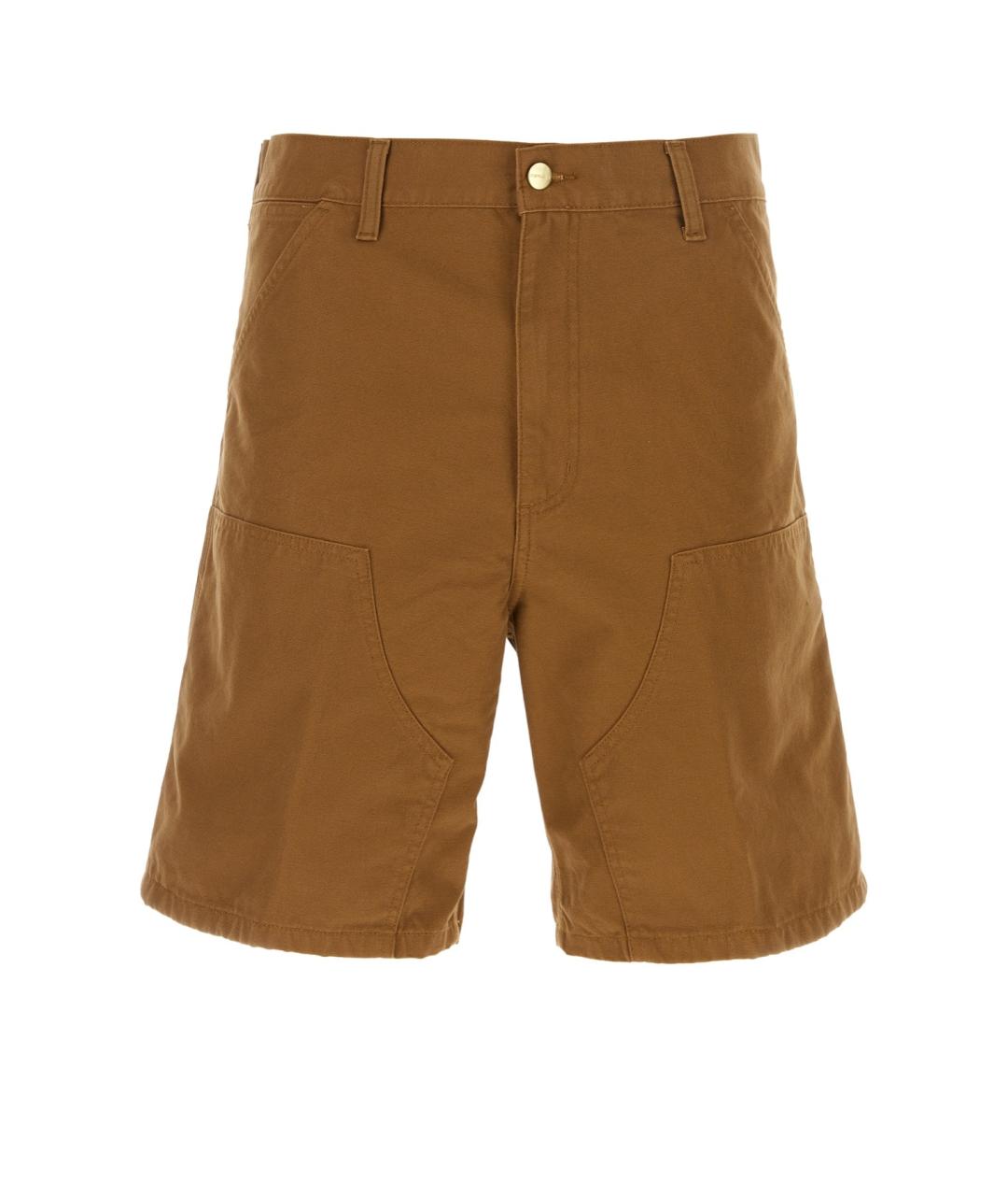 CARHARTT WIP Коричневые хлопковые шорты, фото 1