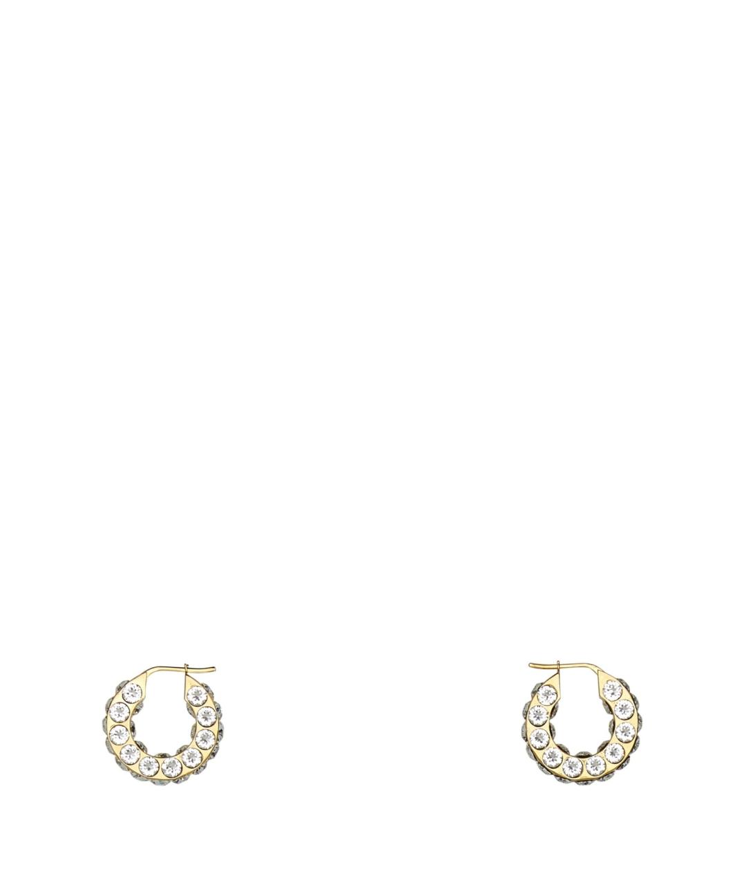 Amina Muaddi Золотые латунные серьги, фото 1