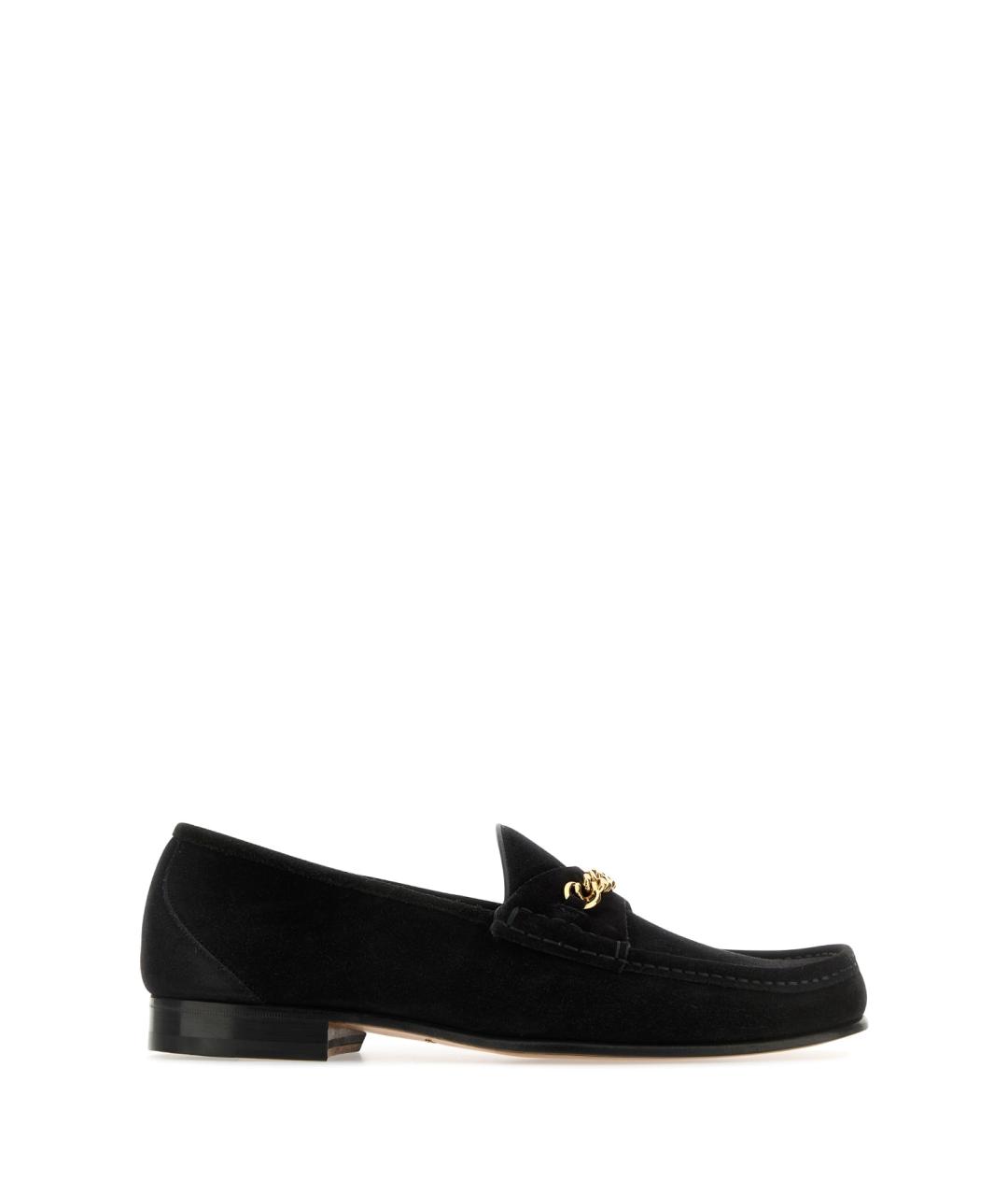 TOM FORD Черные замшевые лоферы, фото 1