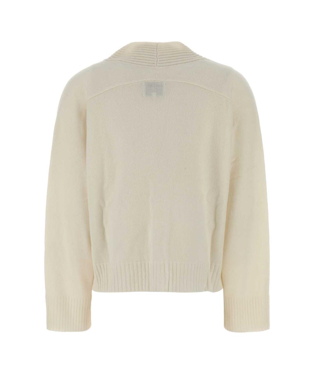 LOULOU STUDIO Белый кашемировый кардиган, фото 2