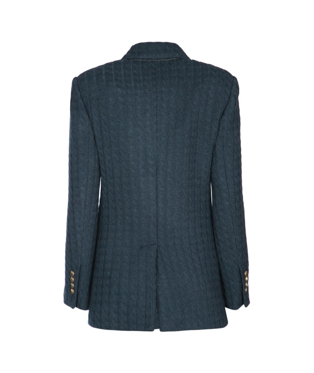 BRUNELLO CUCINELLI Серый кашемировый жакет/пиджак, фото 2