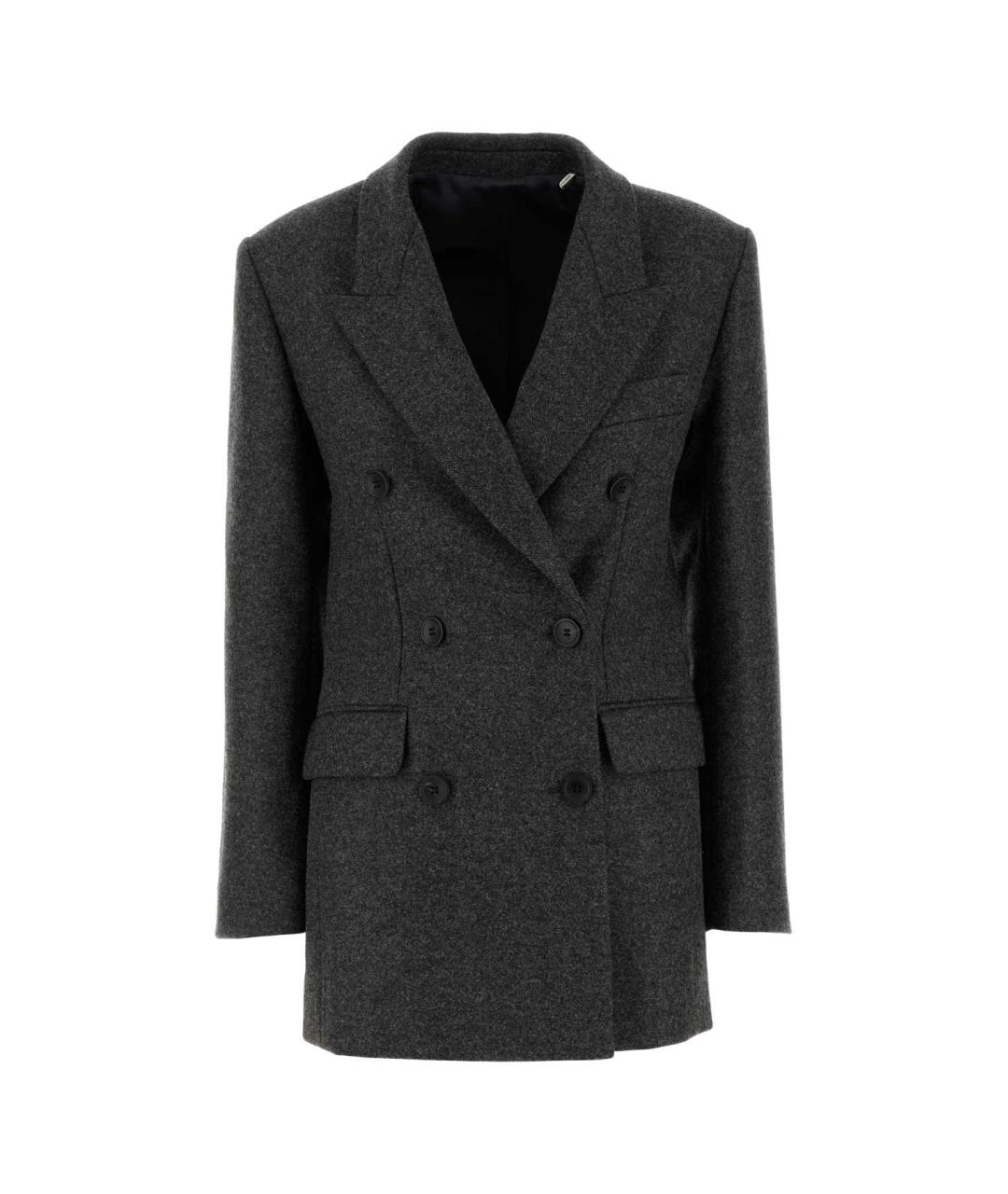 ISABEL MARANT Серый шерстяной жакет/пиджак, фото 2