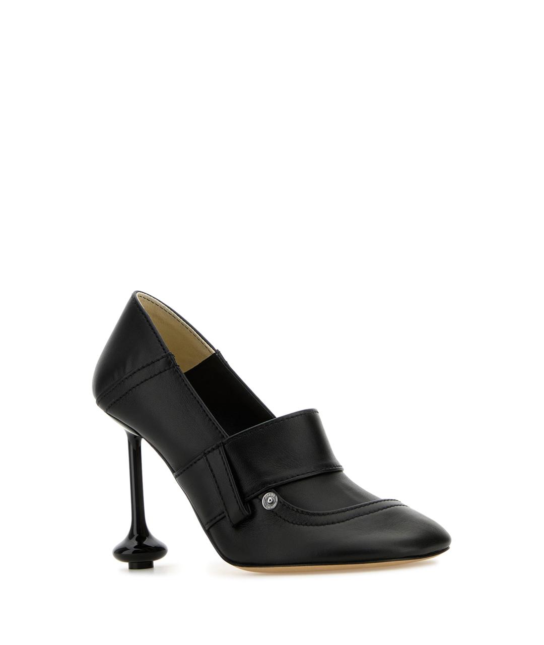 LOEWE Черные кожаные туфли, фото 2