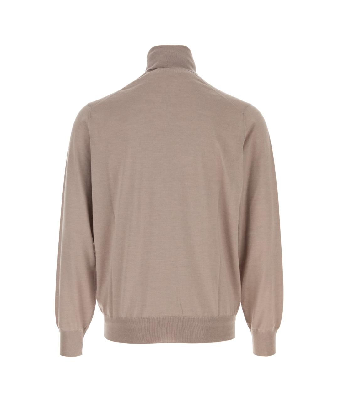 BRUNELLO CUCINELLI Бежевый джемпер / свитер, фото 2
