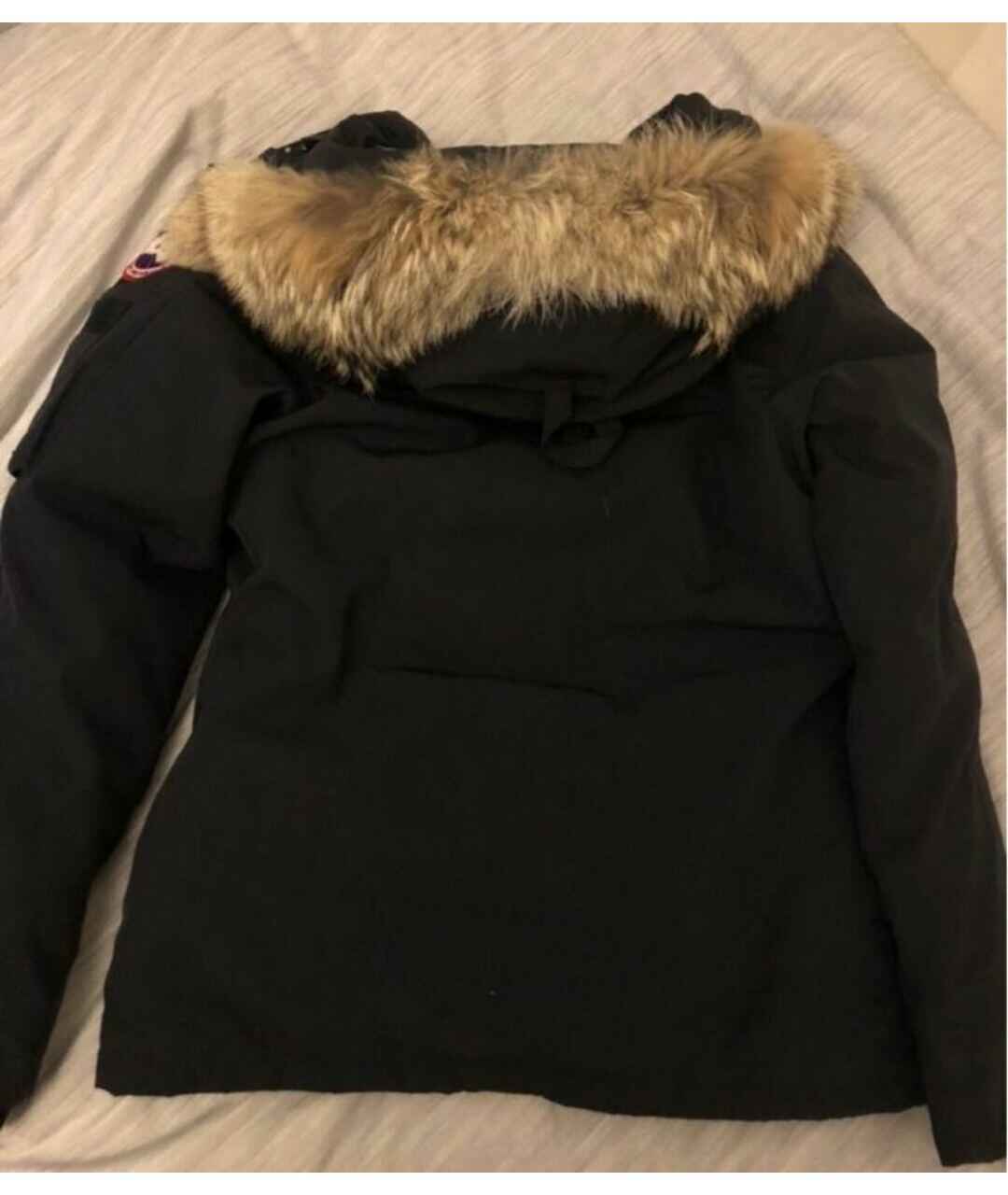 CANADA GOOSE Темно-синяя полиэстеровая куртка, фото 2