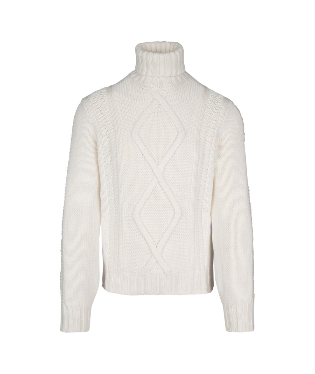 BRUNELLO CUCINELLI Белый вискозный джемпер / свитер, фото 1