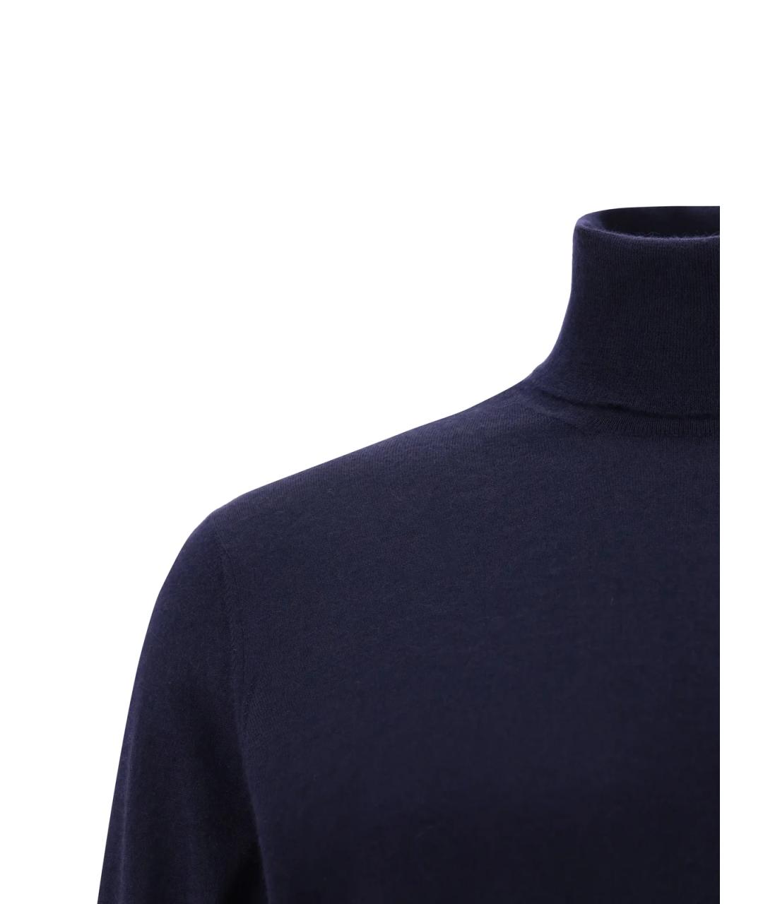 BRUNELLO CUCINELLI Синий кашемировый джемпер / свитер, фото 4
