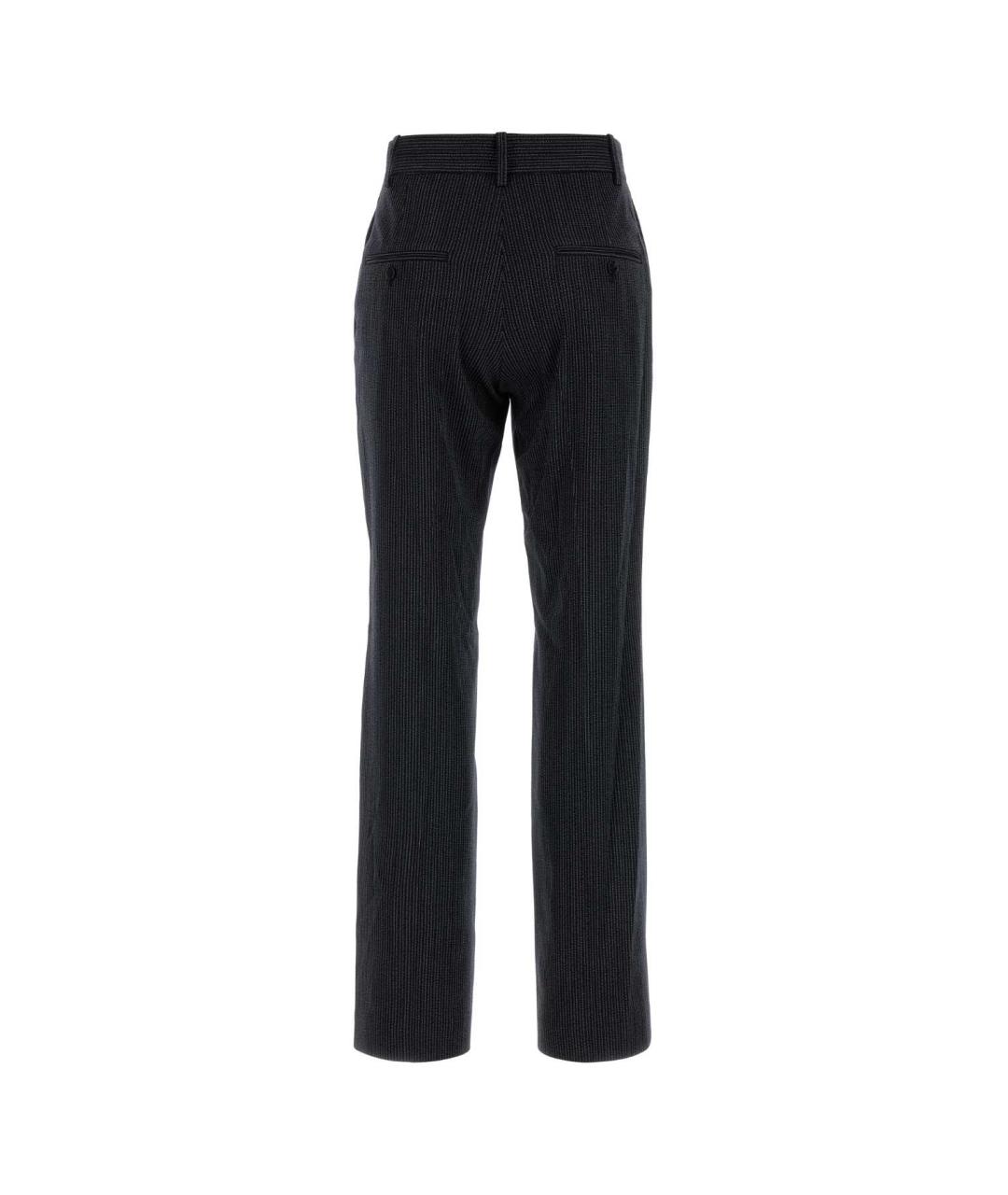 ISABEL MARANT Черные шерстяные прямые брюки, фото 2