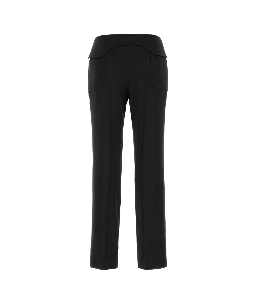 TOM FORD Черные ацетатные прямые брюки, фото 2