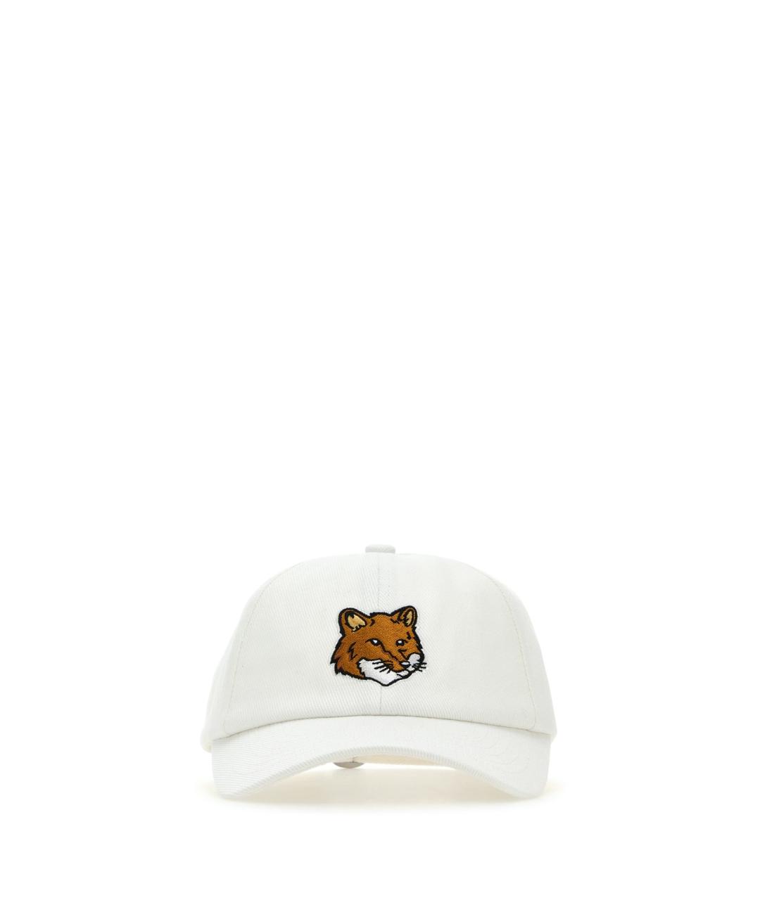 MAISON KITSUNE Белая хлопковая кепка/бейсболка, фото 1