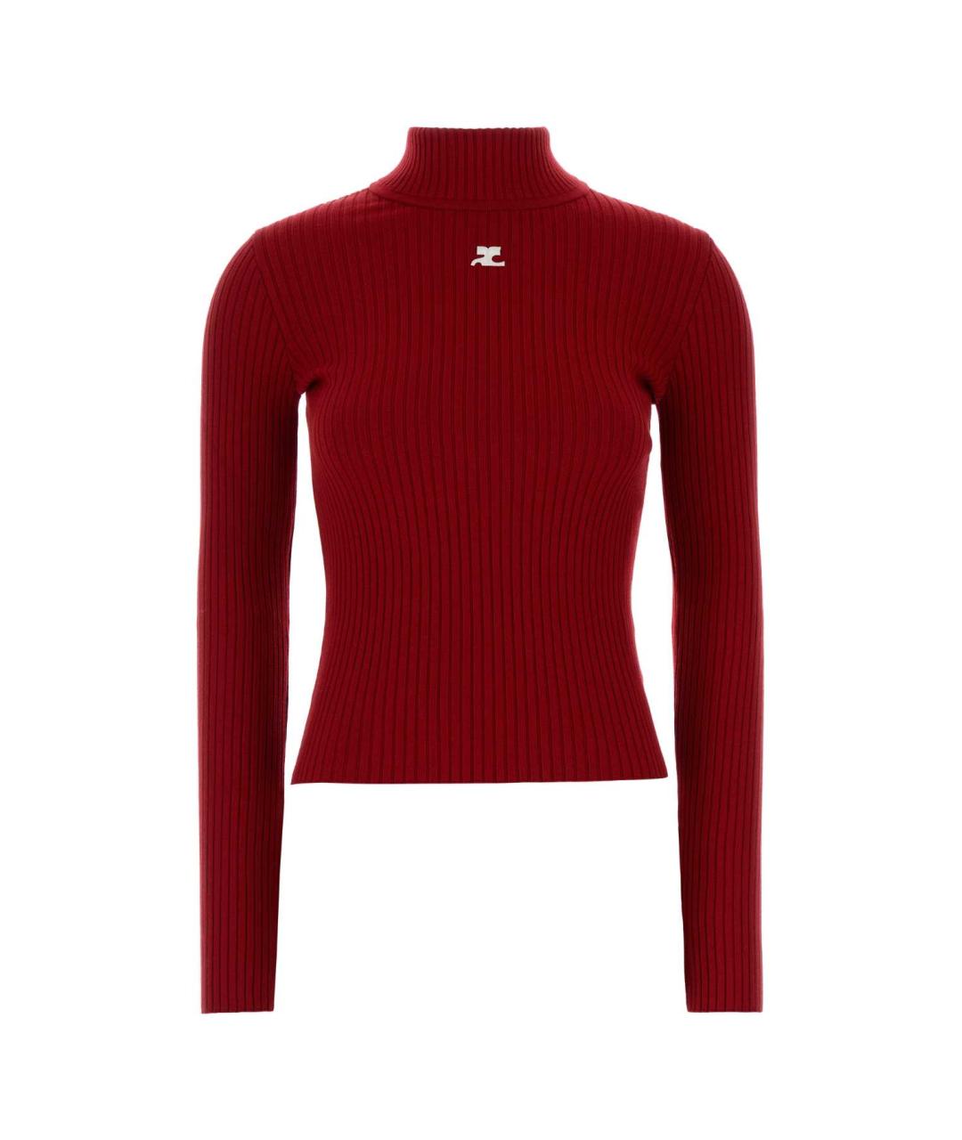 COURREGES Красный вискозный джемпер / свитер, фото 1