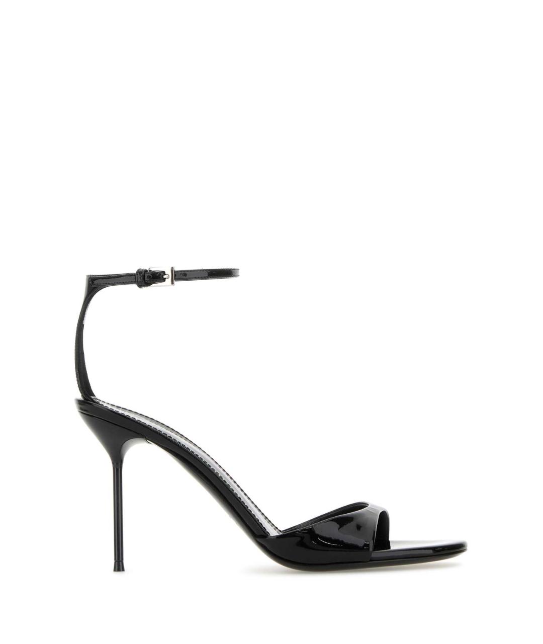 PARIS TEXAS Черные кожаные босоножки, фото 1