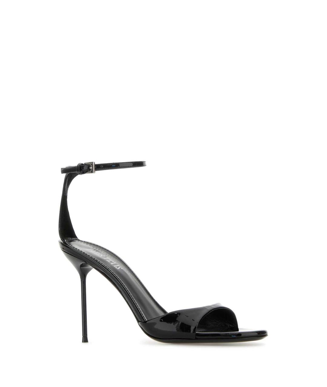 PARIS TEXAS Черные кожаные босоножки, фото 2