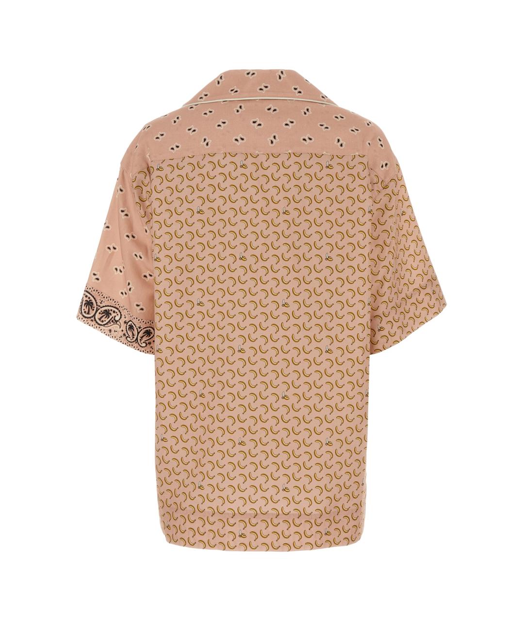 PALM ANGELS Розовая льняная рубашка, фото 2