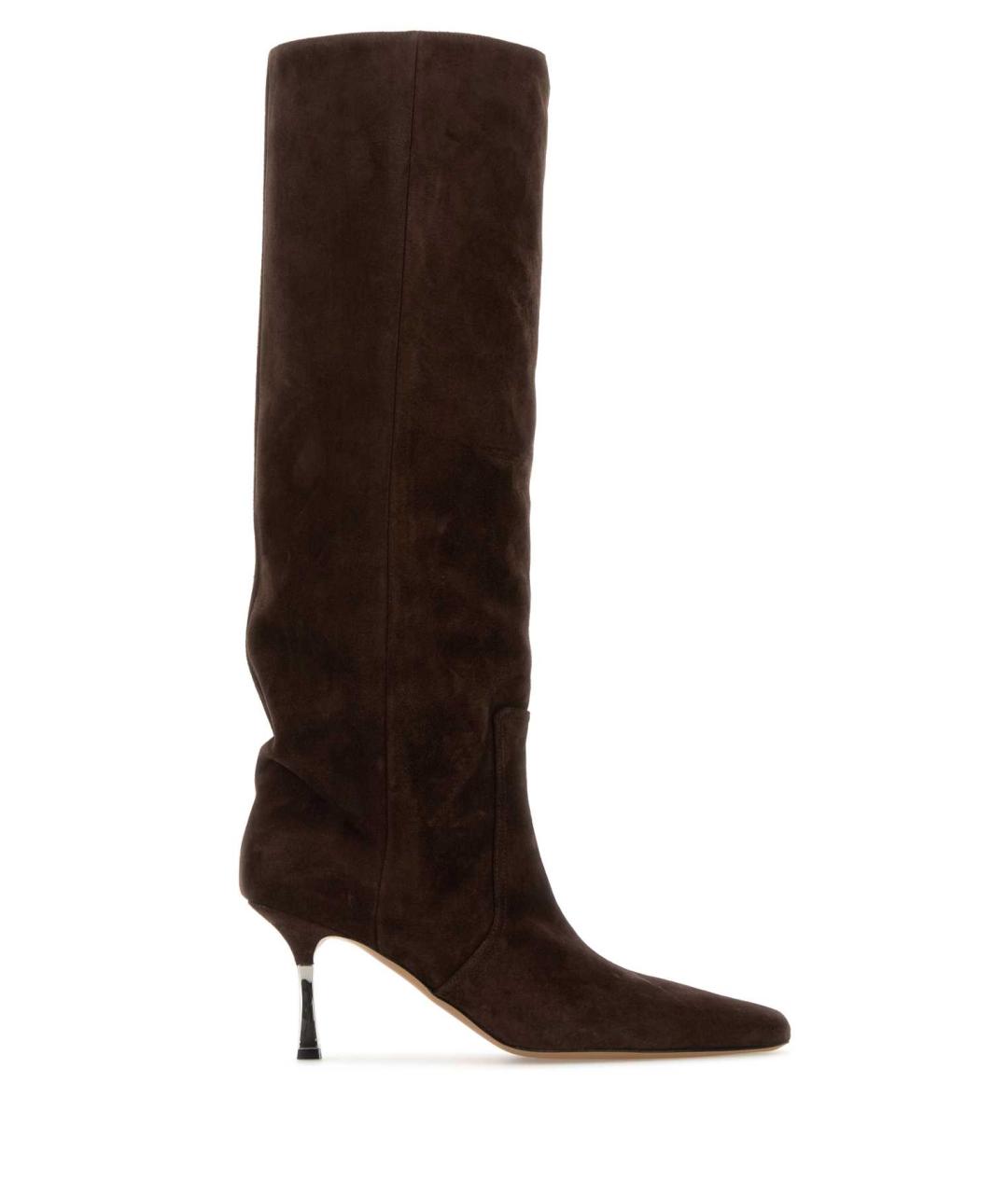 PARIS TEXAS Коричневые замшевые сапоги, фото 1