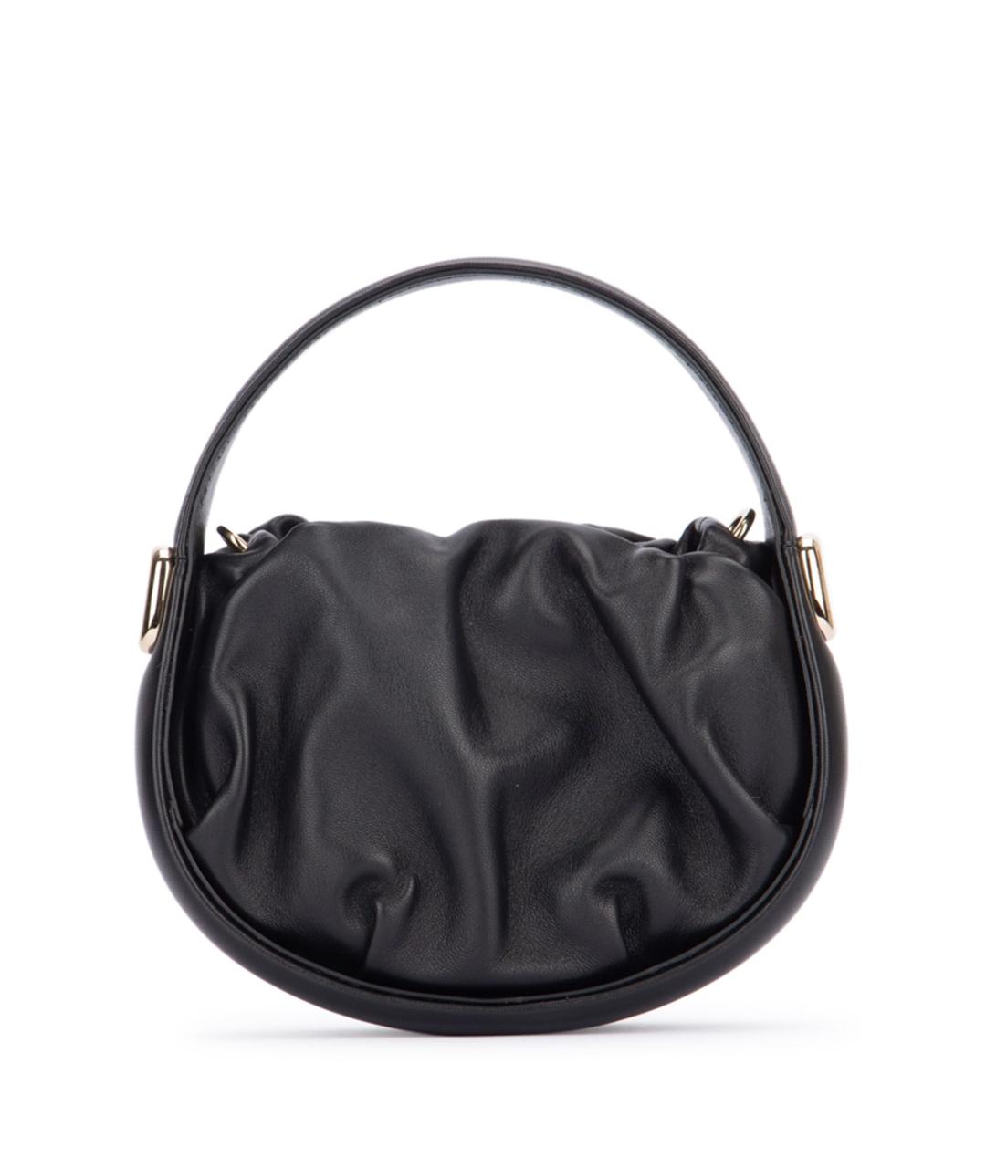 ROGER VIVIER Черная кожаная сумка с короткими ручками, фото 1