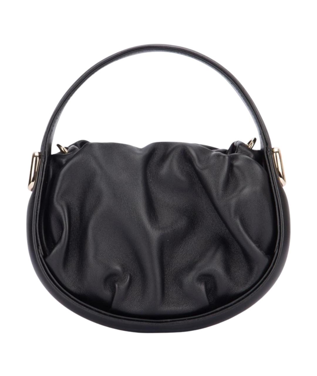 ROGER VIVIER Черная кожаная сумка с короткими ручками, фото 1