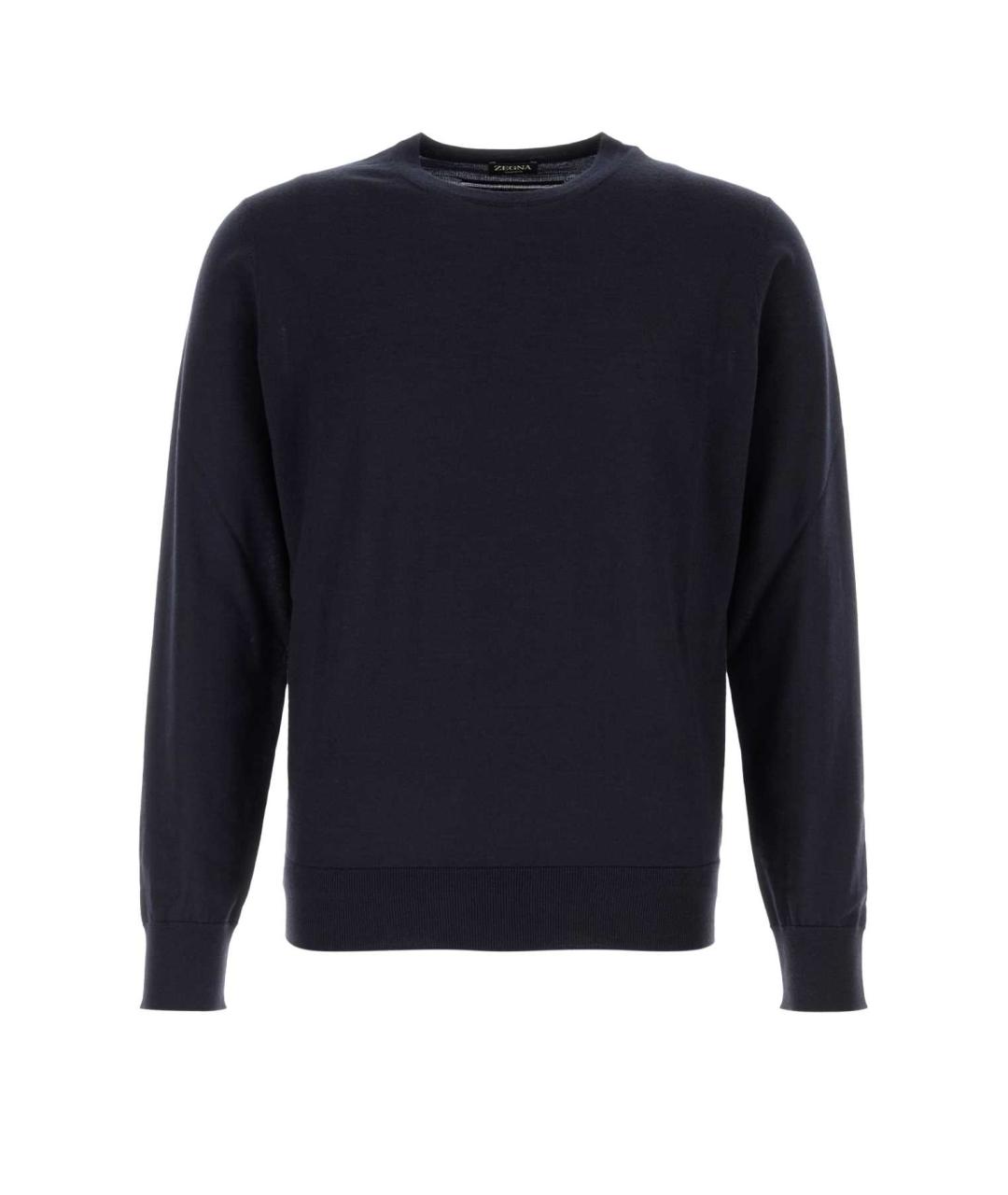 ZEGNA Синий кашемировый джемпер / свитер, фото 1