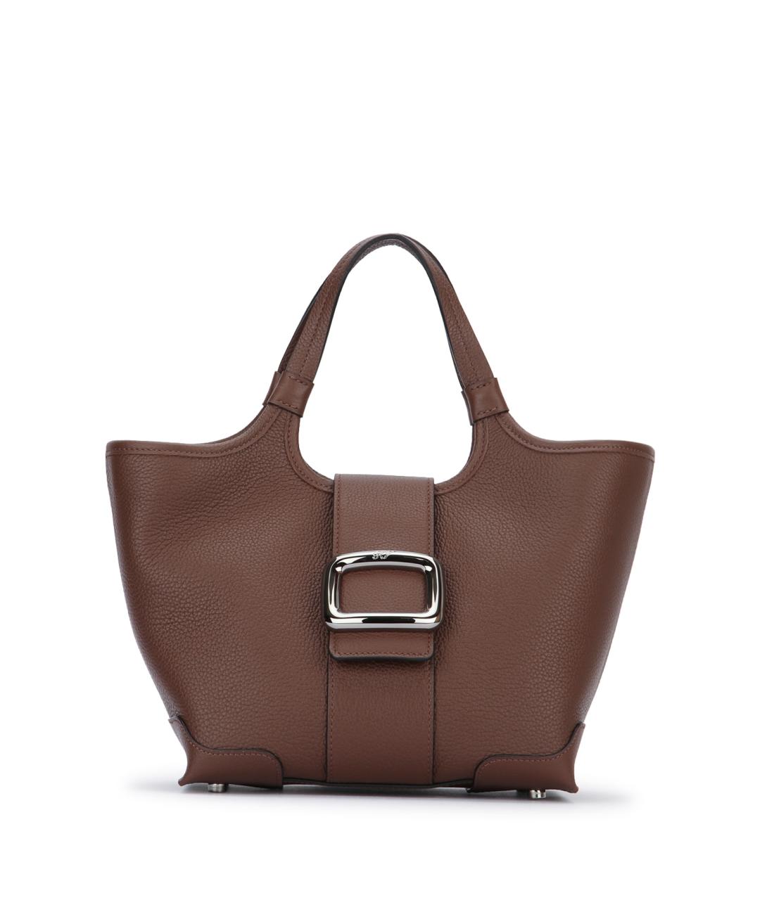 ROGER VIVIER Коричневая сумка с короткими ручками, фото 1