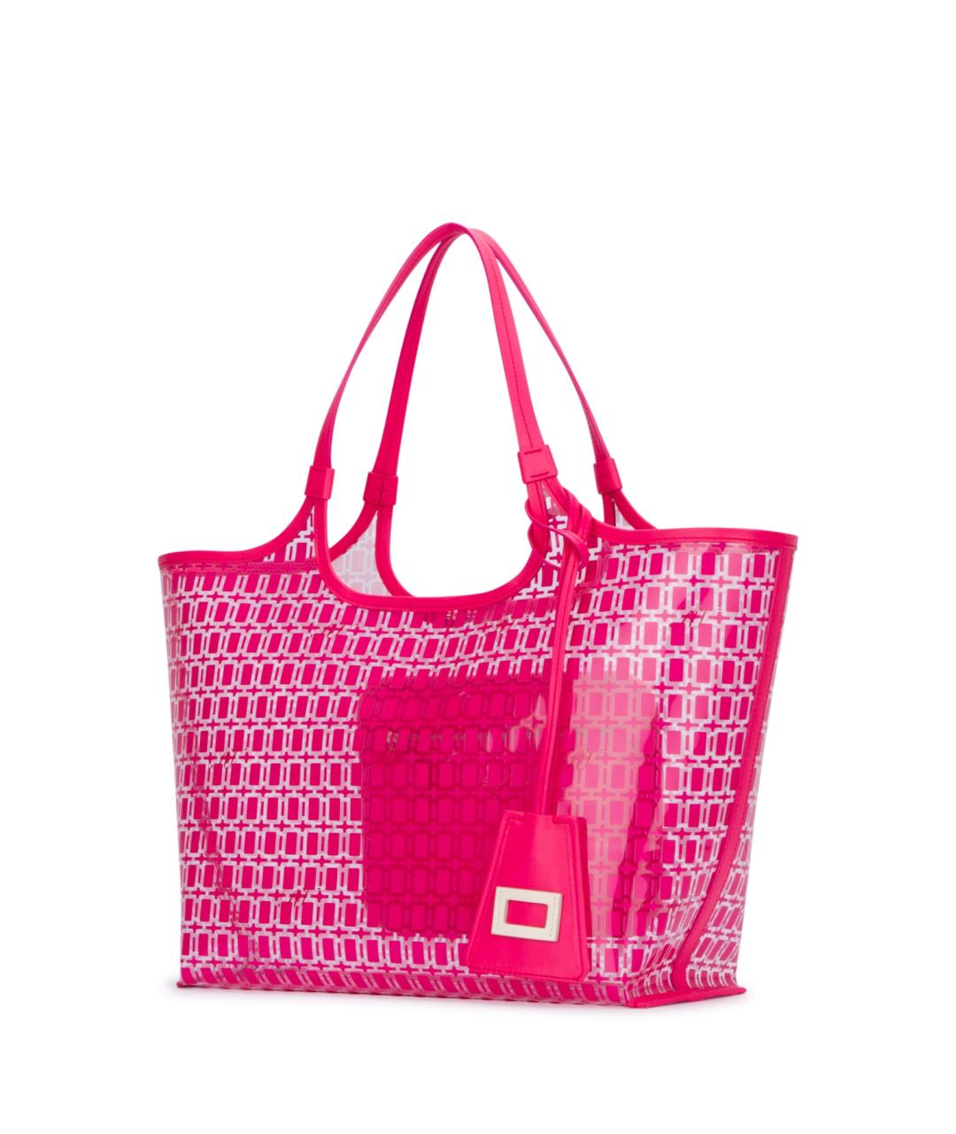 ROGER VIVIER Антрацитовая синтетическая сумка тоут, фото 2