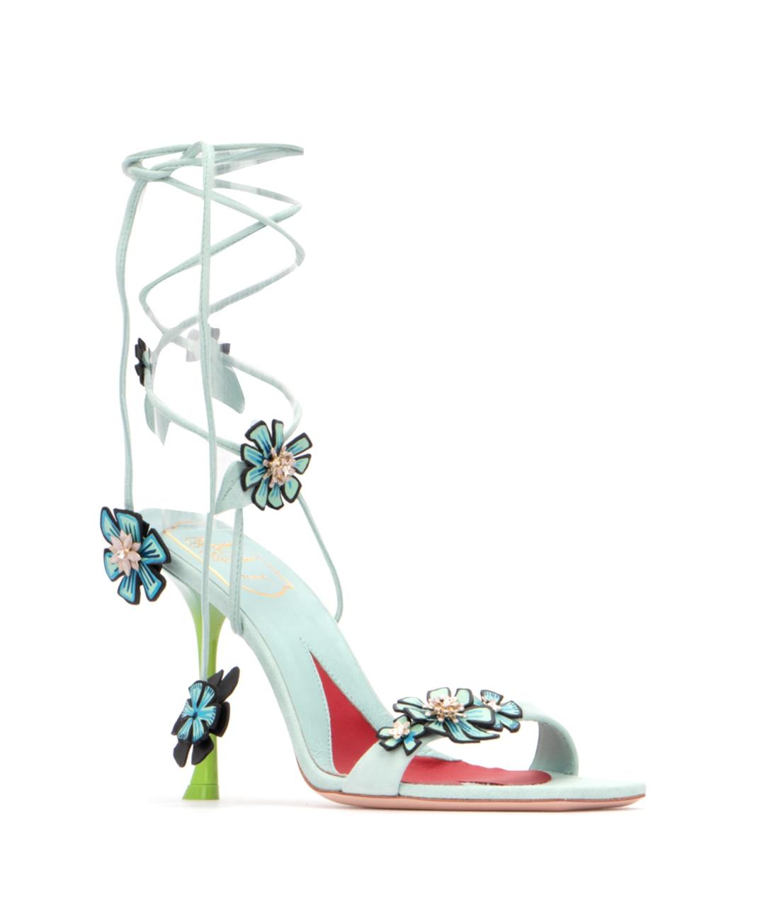 ROGER VIVIER Мульти кожаные босоножки, фото 2