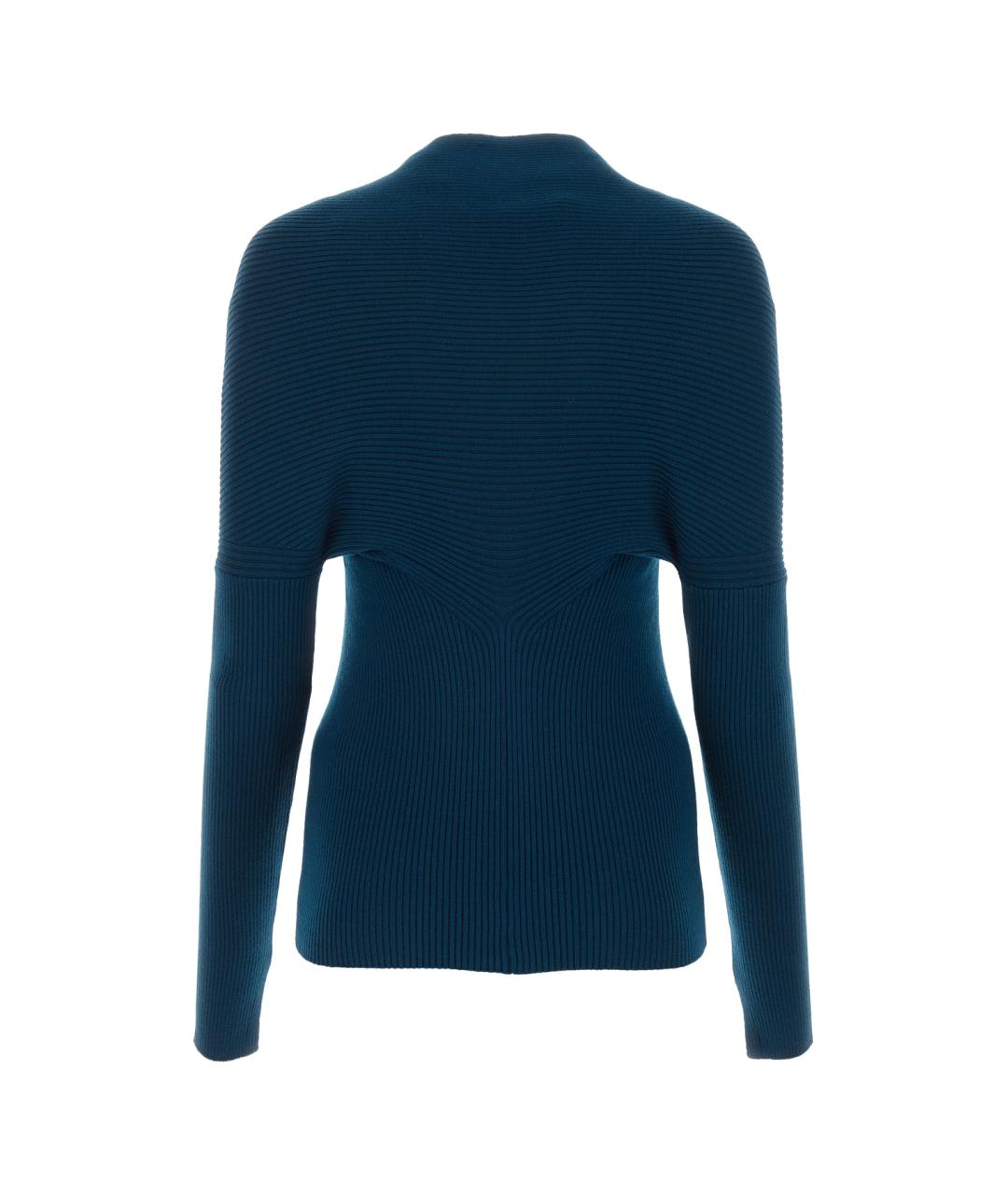 LANVIN Синий шерстяной джемпер / свитер, фото 2