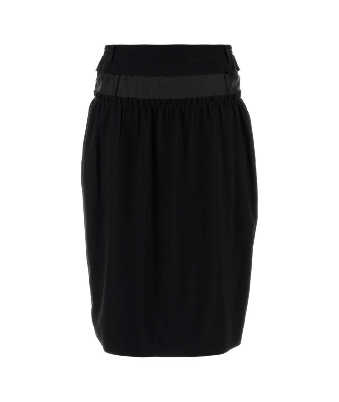 MAISON MARGIELA Черная полиэстеровая юбка миди, фото 1
