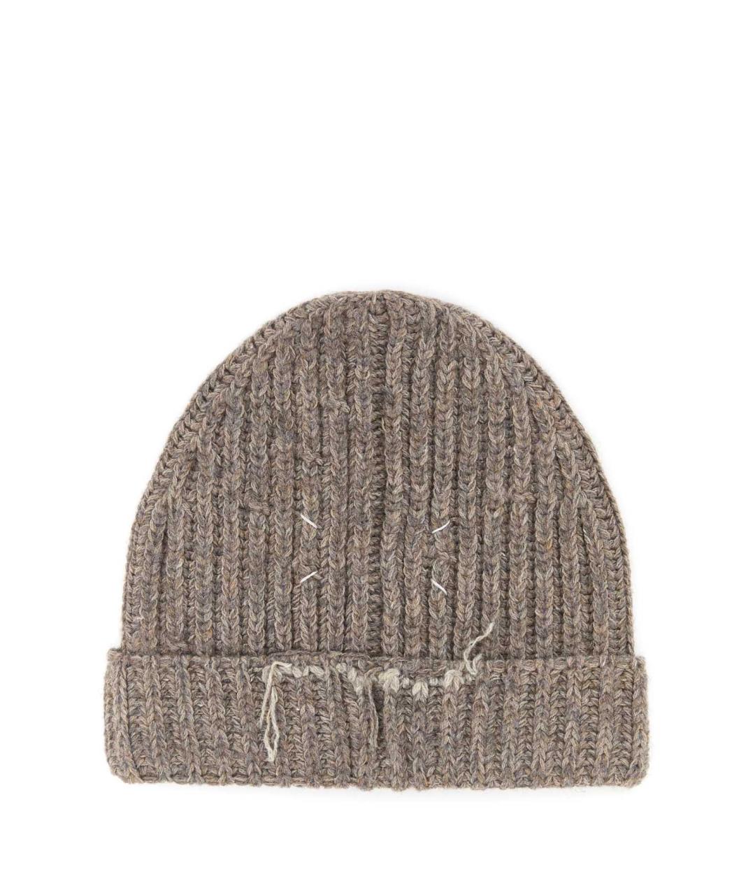 MAISON MARGIELA Бежевая шерстяная шапка, фото 2