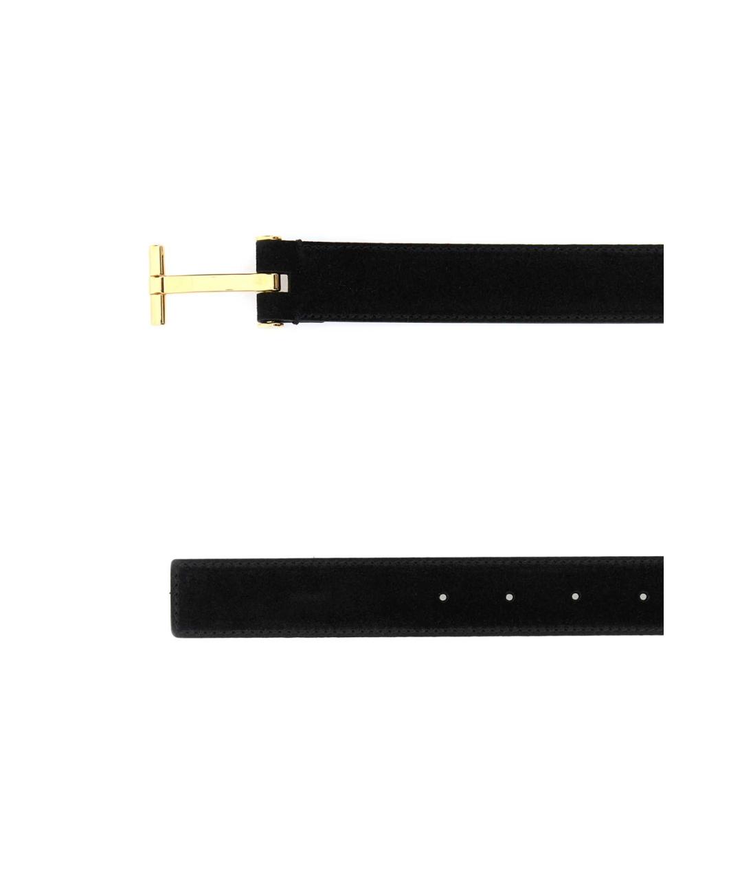 TOM FORD Черный замшевый ремень, фото 2