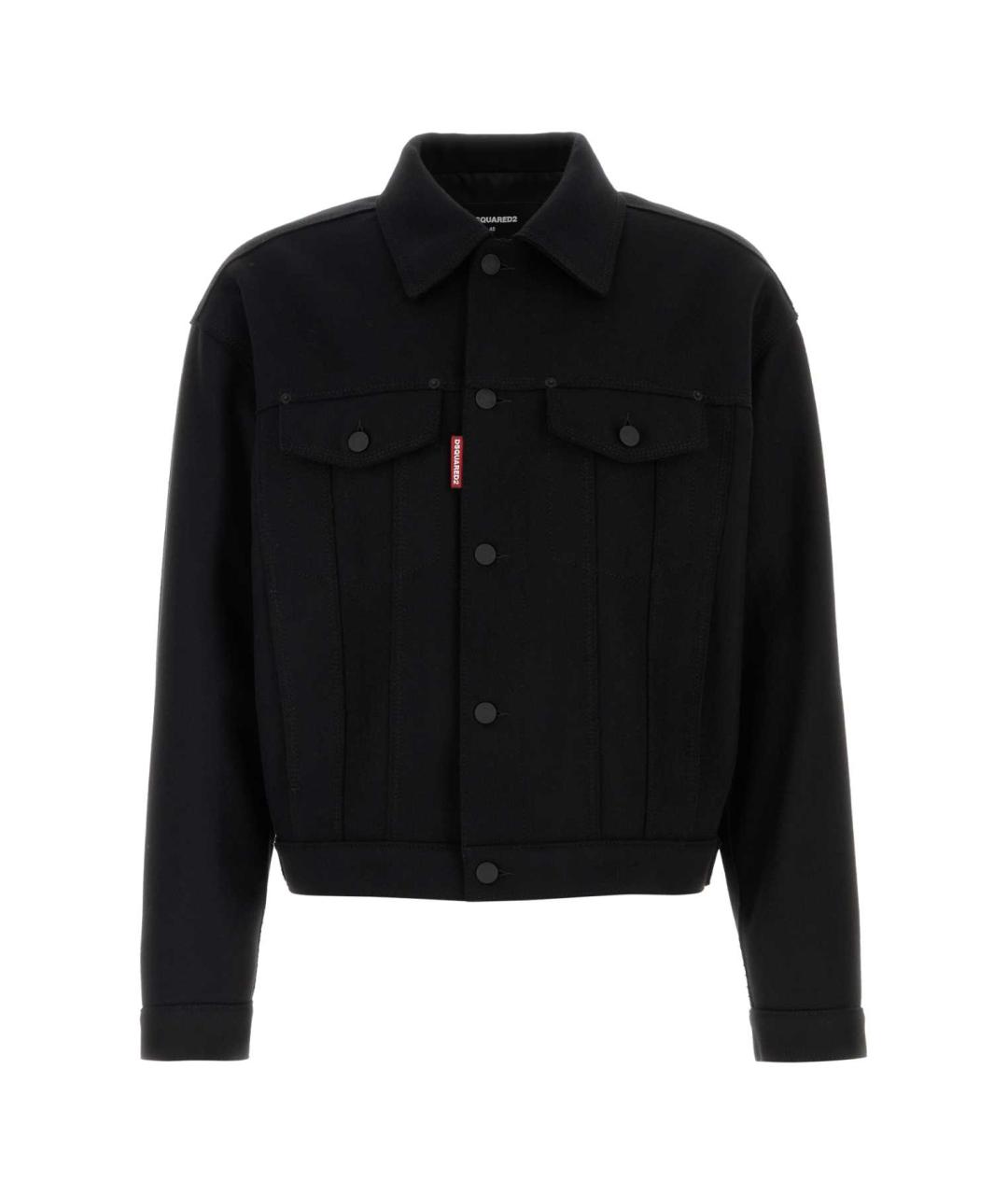 DSQUARED2 Черная шерстяная куртка, фото 1